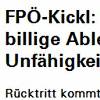 Screenshot: Kickl-Aussendung