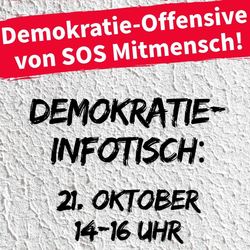 Demokratie Monat 2025 - Infotisch 21- Oktober
