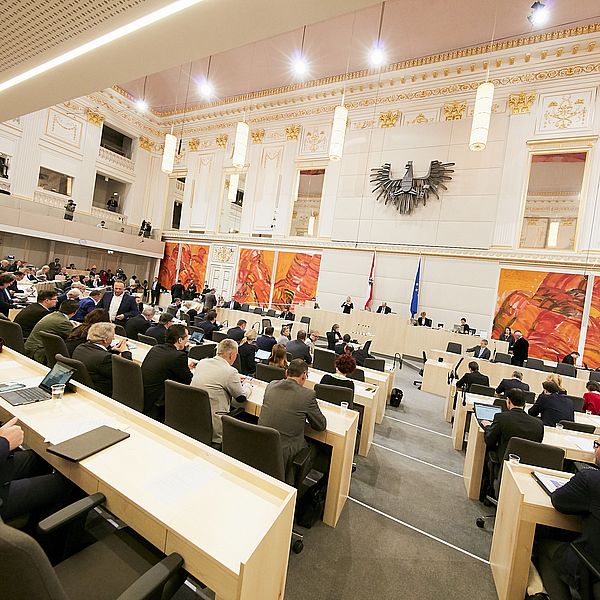 Foto: Sitzung des Nationalrates © Parlamentsdirektion/ Thomas Topf