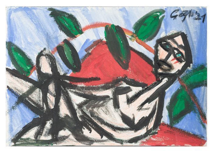 O.T., 2021

Mischtechnik auf Papier, 14,5 x 21 cm, gerahmt
signiert und datiert

Ausrufpreis: 170,-
